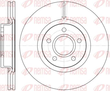 Remsa 6711.10 - Disque de frein cwaw.fr