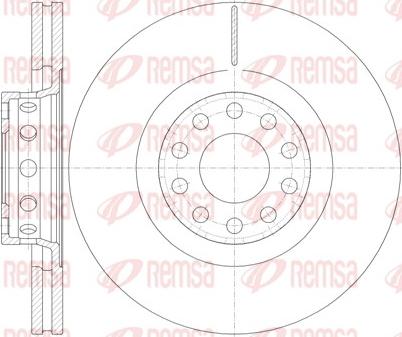 Remsa 6781.10 - Disque de frein cwaw.fr