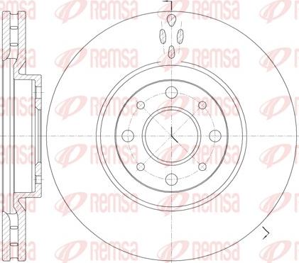 Remsa 6734.10 - Disque de frein cwaw.fr