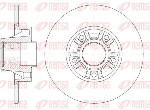 Remsa 6733.20 - Disque de frein cwaw.fr