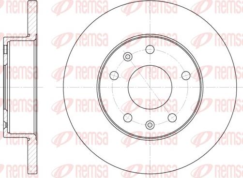 Remsa 6721.00 - Disque de frein cwaw.fr