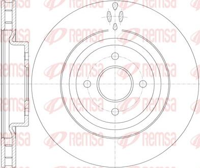 Remsa 6771.10 - Disque de frein cwaw.fr