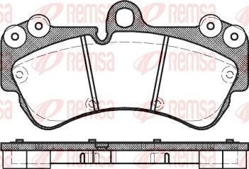 Remsa 0994.00 - Kit de plaquettes de frein, frein à disque cwaw.fr