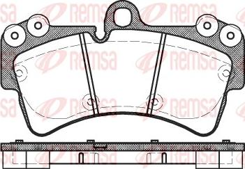 Remsa 0995.00 - Kit de plaquettes de frein, frein à disque cwaw.fr