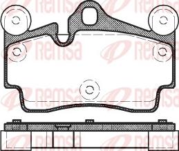 Remsa 0996.00 - Kit de plaquettes de frein, frein à disque cwaw.fr