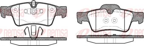 Remsa 0991.10 - Kit de plaquettes de frein, frein à disque cwaw.fr