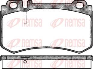 Remsa 0993.00 - Kit de plaquettes de frein, frein à disque cwaw.fr