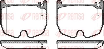 Remsa 0992.00 - Kit de plaquettes de frein, frein à disque cwaw.fr