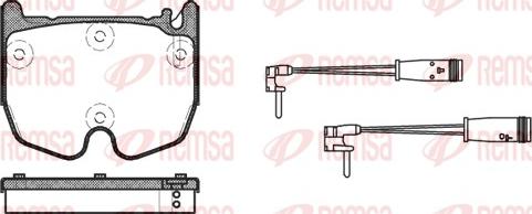 Remsa 0992.02 - Kit de plaquettes de frein, frein à disque cwaw.fr