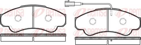 Remsa 0959.01 - Kit de plaquettes de frein, frein à disque cwaw.fr