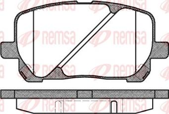 Remsa 0954.00 - Kit de plaquettes de frein, frein à disque cwaw.fr