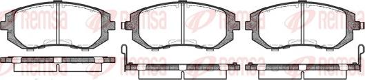 Remsa 0951.02 - Kit de plaquettes de frein, frein à disque cwaw.fr