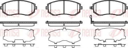 Remsa 0951.11 - Kit de plaquettes de frein, frein à disque cwaw.fr