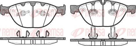 Remsa 0958.10 - Kit de plaquettes de frein, frein à disque cwaw.fr