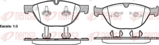 Remsa 0958.30 - Kit de plaquettes de frein, frein à disque cwaw.fr