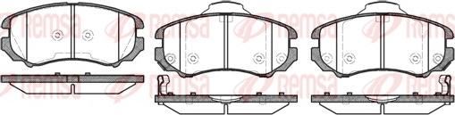 Remsa 0953.02 - Kit de plaquettes de frein, frein à disque cwaw.fr