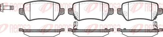 Remsa 0957.02 - Kit de plaquettes de frein, frein à disque cwaw.fr