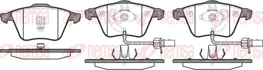 Remsa 0964.02 - Kit de plaquettes de frein, frein à disque cwaw.fr