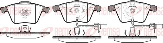 Remsa 0964.12 - Kit de plaquettes de frein, frein à disque cwaw.fr