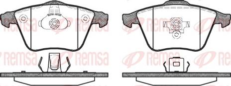 Remsa 0964.20 - Kit de plaquettes de frein, frein à disque cwaw.fr