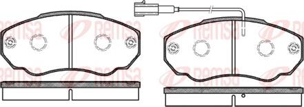 Remsa 0960.01 - Kit de plaquettes de frein, frein à disque cwaw.fr