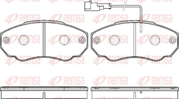 Remsa 0960.21 - Kit de plaquettes de frein, frein à disque cwaw.fr