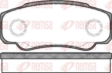 Remsa 0961.00 - Kit de plaquettes de frein, frein à disque cwaw.fr