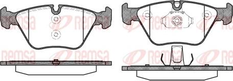 Remsa 0963.00 - Kit de plaquettes de frein, frein à disque cwaw.fr