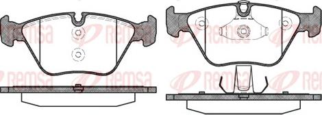 Remsa 0963.10 - Kit de plaquettes de frein, frein à disque cwaw.fr