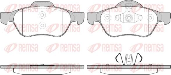 Remsa 0962.40 - Kit de plaquettes de frein, frein à disque cwaw.fr