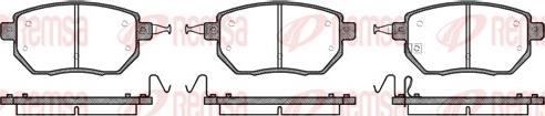 Remsa 0985.02 - Kit de plaquettes de frein, frein à disque cwaw.fr