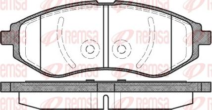 Remsa 0986.00 - Kit de plaquettes de frein, frein à disque cwaw.fr