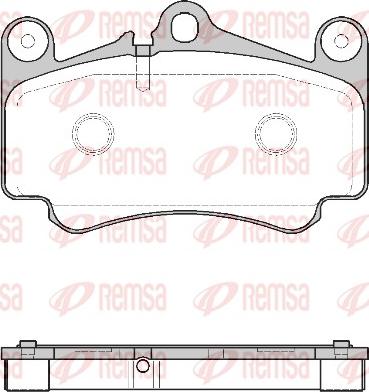 Remsa 0981.00 - Kit de plaquettes de frein, frein à disque cwaw.fr