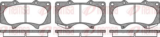 Remsa 0988.00 - Kit de plaquettes de frein, frein à disque cwaw.fr