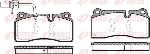 Remsa 0983.11 - Kit de plaquettes de frein, frein à disque cwaw.fr