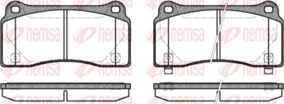 Remsa 0983.30 - Kit de plaquettes de frein, frein à disque cwaw.fr