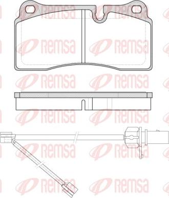 Remsa 0983.21 - Kit de plaquettes de frein, frein à disque cwaw.fr