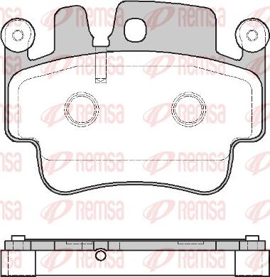 Remsa 0982.00 - Kit de plaquettes de frein, frein à disque cwaw.fr