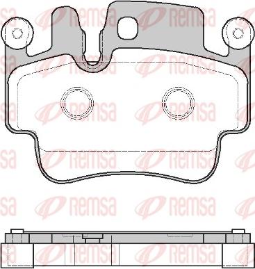 Remsa 0982.10 - Kit de plaquettes de frein, frein à disque cwaw.fr