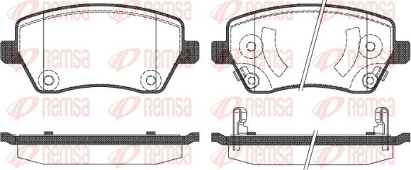 Remsa 0987.02 - Kit de plaquettes de frein, frein à disque cwaw.fr