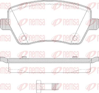 Remsa 0987.22 - Kit de plaquettes de frein, frein à disque cwaw.fr