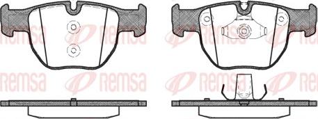 Remsa 0979.00 - Kit de plaquettes de frein, frein à disque cwaw.fr