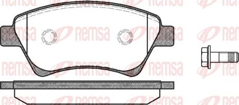 Remsa 0976.00 - Kit de plaquettes de frein, frein à disque cwaw.fr