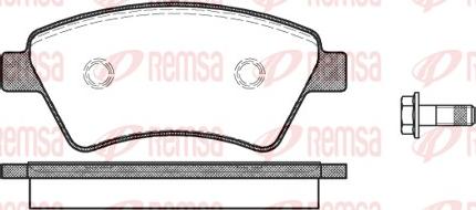 Remsa 0976.10 - Kit de plaquettes de frein, frein à disque cwaw.fr