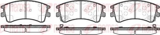 Remsa 0970.02 - Kit de plaquettes de frein, frein à disque cwaw.fr