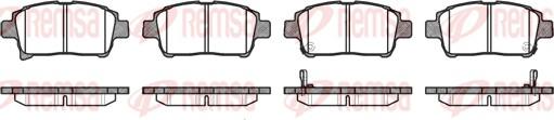 Remsa 0971.02 - Kit de plaquettes de frein, frein à disque cwaw.fr