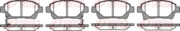 Remsa 0971.12 - Kit de plaquettes de frein, frein à disque cwaw.fr