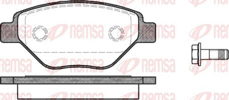 Remsa 0977.00 - Kit de plaquettes de frein, frein à disque cwaw.fr