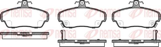 Remsa 0490.02 - Kit de plaquettes de frein, frein à disque cwaw.fr