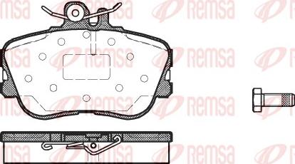 Remsa 0445.00 - Kit de plaquettes de frein, frein à disque cwaw.fr